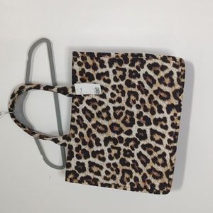 H&M NWT leopard tote bag